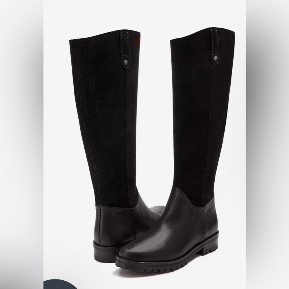LIKE NEW WIDE CALF DUO BOOTS Knee High High Quality Leather Boots
